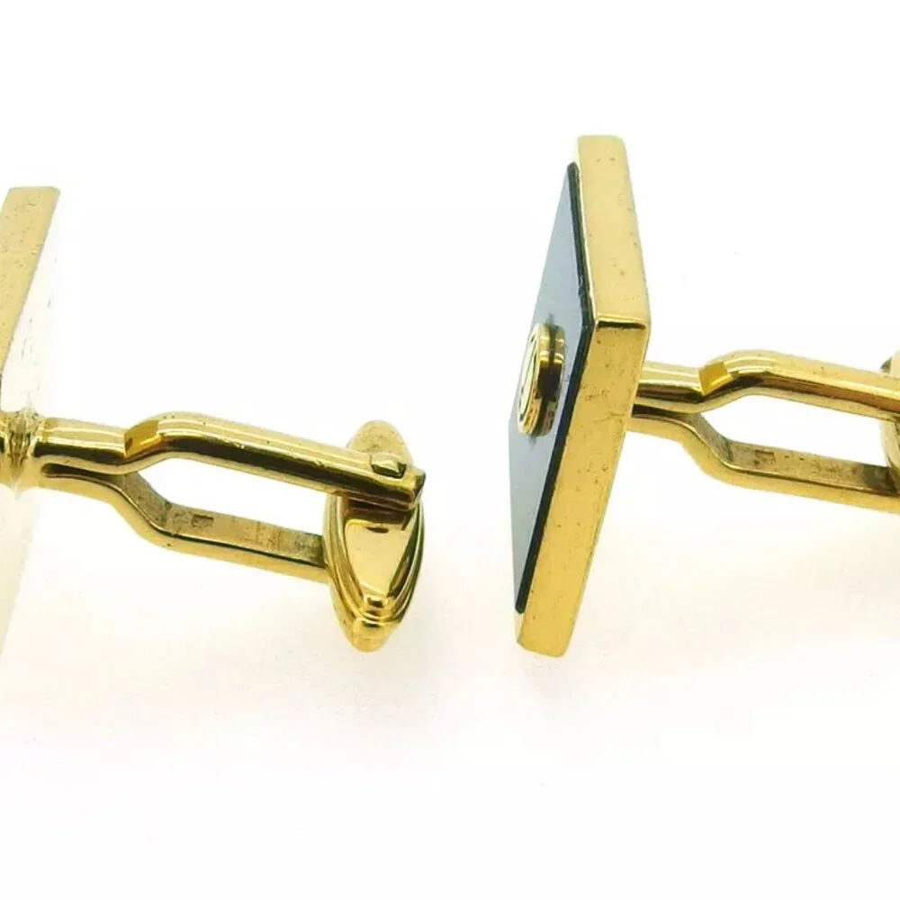 dunhill cuff d mark Gold Hardware Authentic used